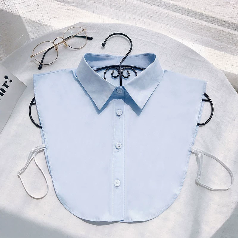 Синяя модная универсальная комфортная демисезонная false collar для отдыха, простой и элегантный дизайн