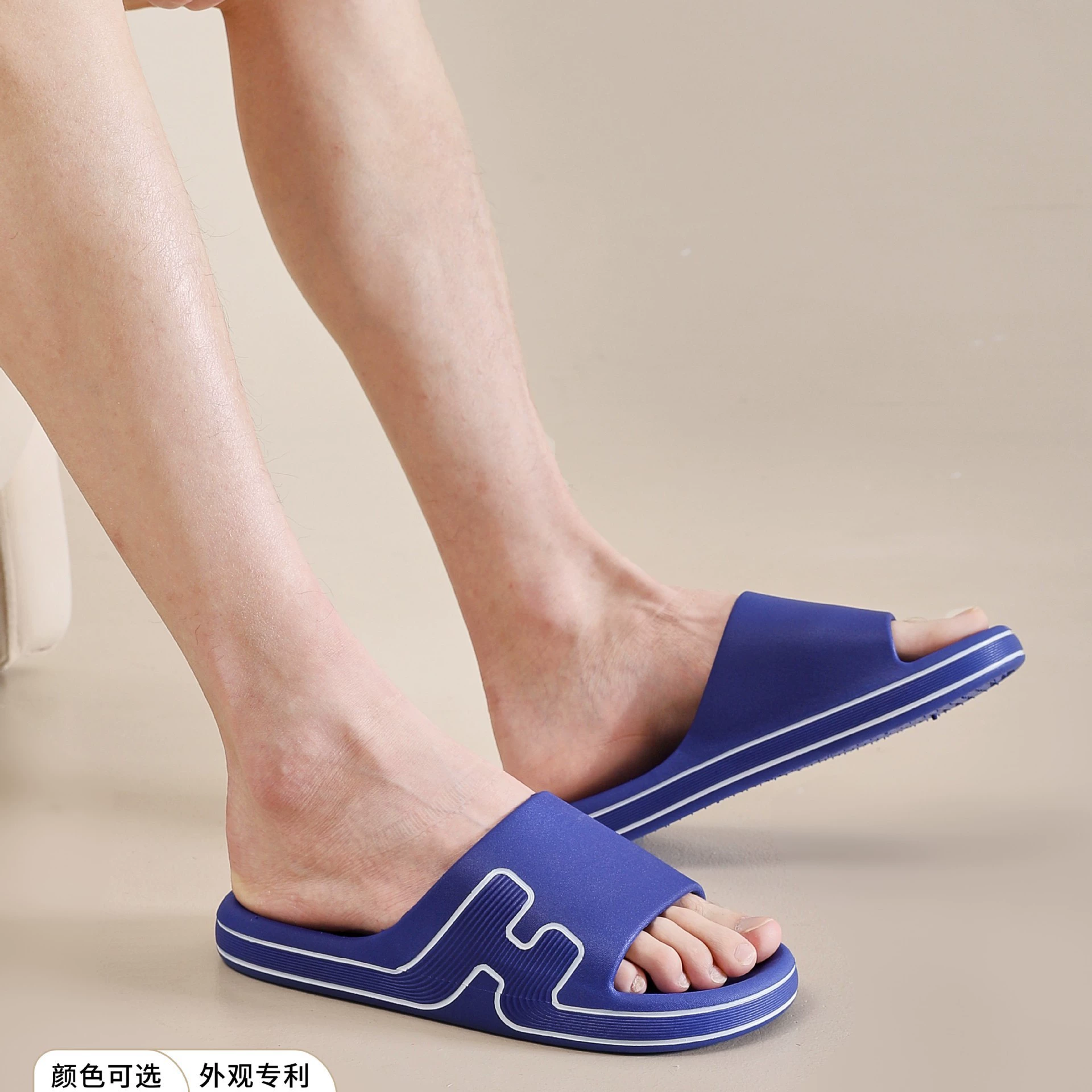 Женские слипоны, летние уличные домашние Тапочки для ванной, Нескользящие удобные бесшумный парные тапочки для мужчин