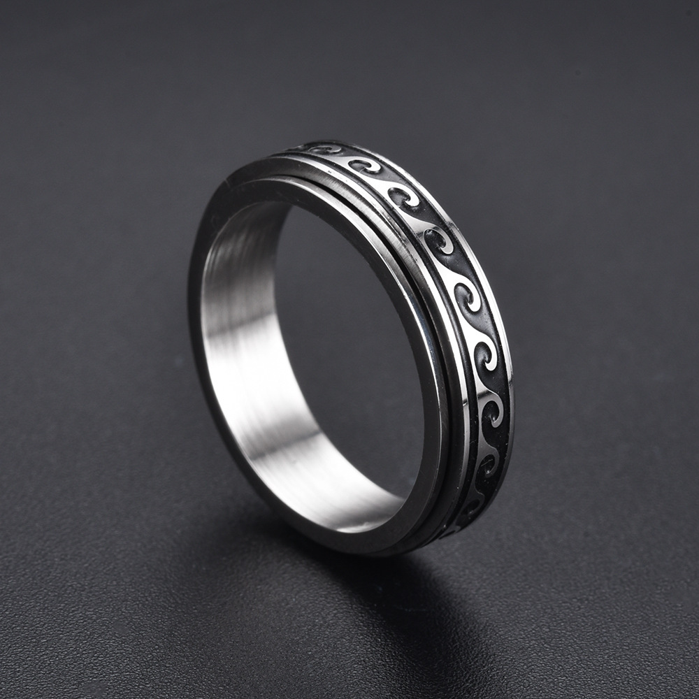 Daily Occasion 1 Piece Fashion Geometric Stainless Steel Plating Unisex Rings