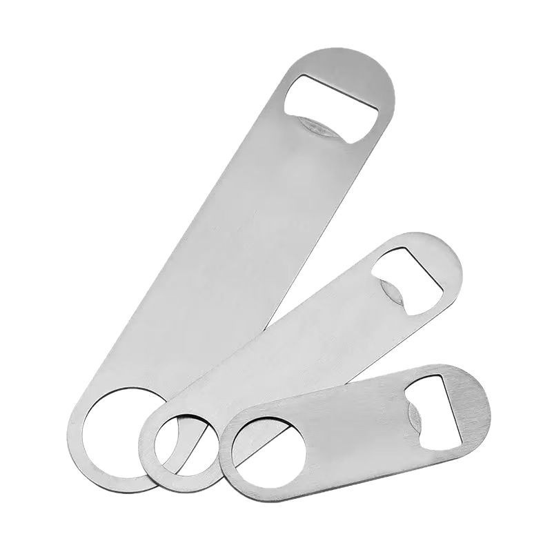 Abrebotellas de cerveza de acero inoxidable Cerveza de barra de refrescos para hombres Regalo pequeño