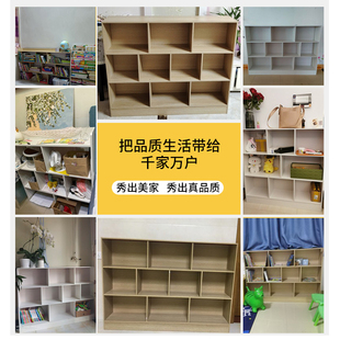 简易书架落地置物架小型书柜收纳柜分层架卧室客厅储物柜子格郑之