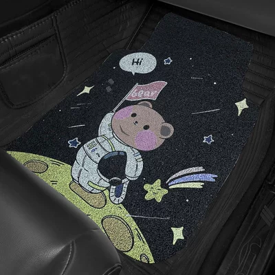 driving anti-dirty carpet decoration car, Universal Foot Pad - space-bear-front-pad