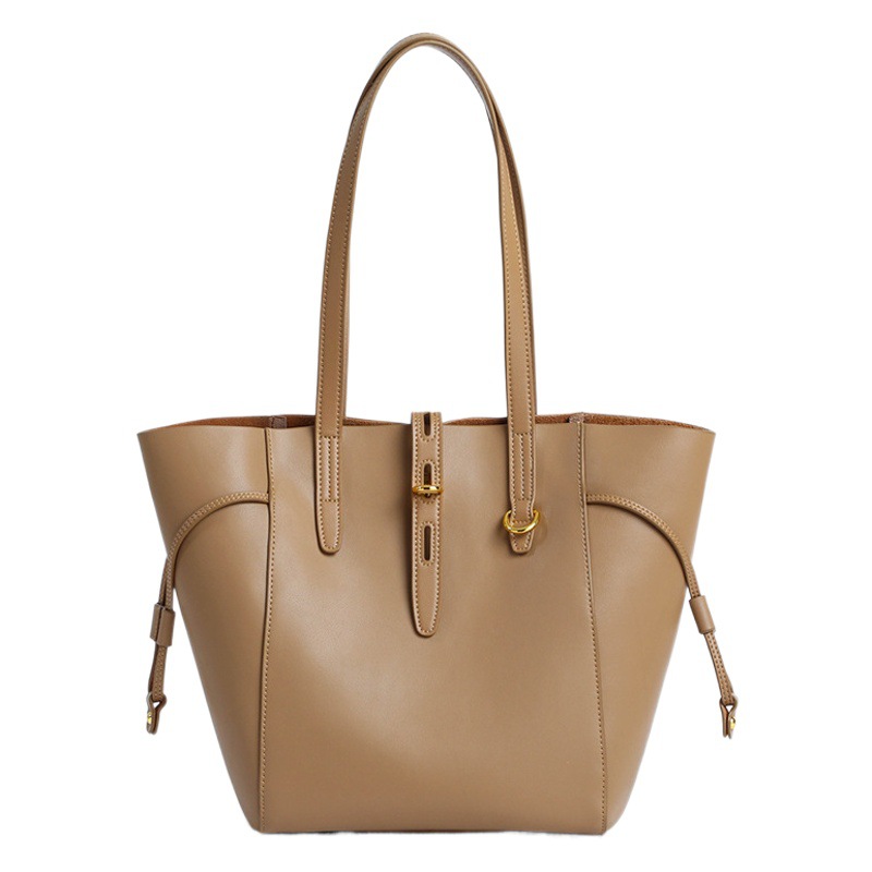 Bag Fashion New Trendy Retro Genuine Leather Portable Explosive Shoulder Large Capacity Mother Fashion Tote Bucket Women's Bag