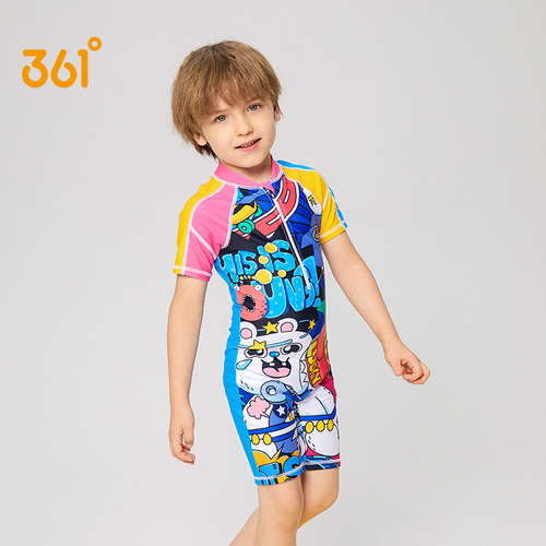 361 children's swimsuit boys' one-piece boxer swimsuit baby middle and large boy breathable quick-drying swimsuit