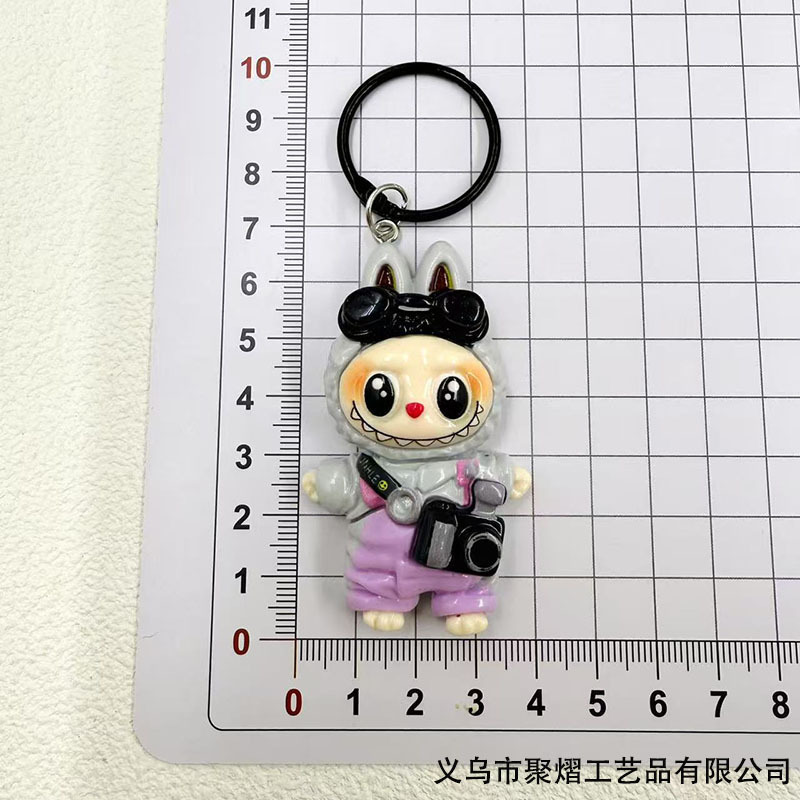 卡通大卡手工diy树脂拉布布配件公仔奶油胶钥匙扣配饰饰品挂件潮|undefined