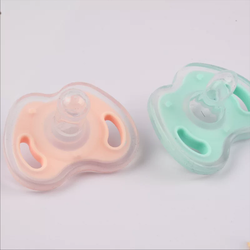 Children's silicone two-color chewy pacifier