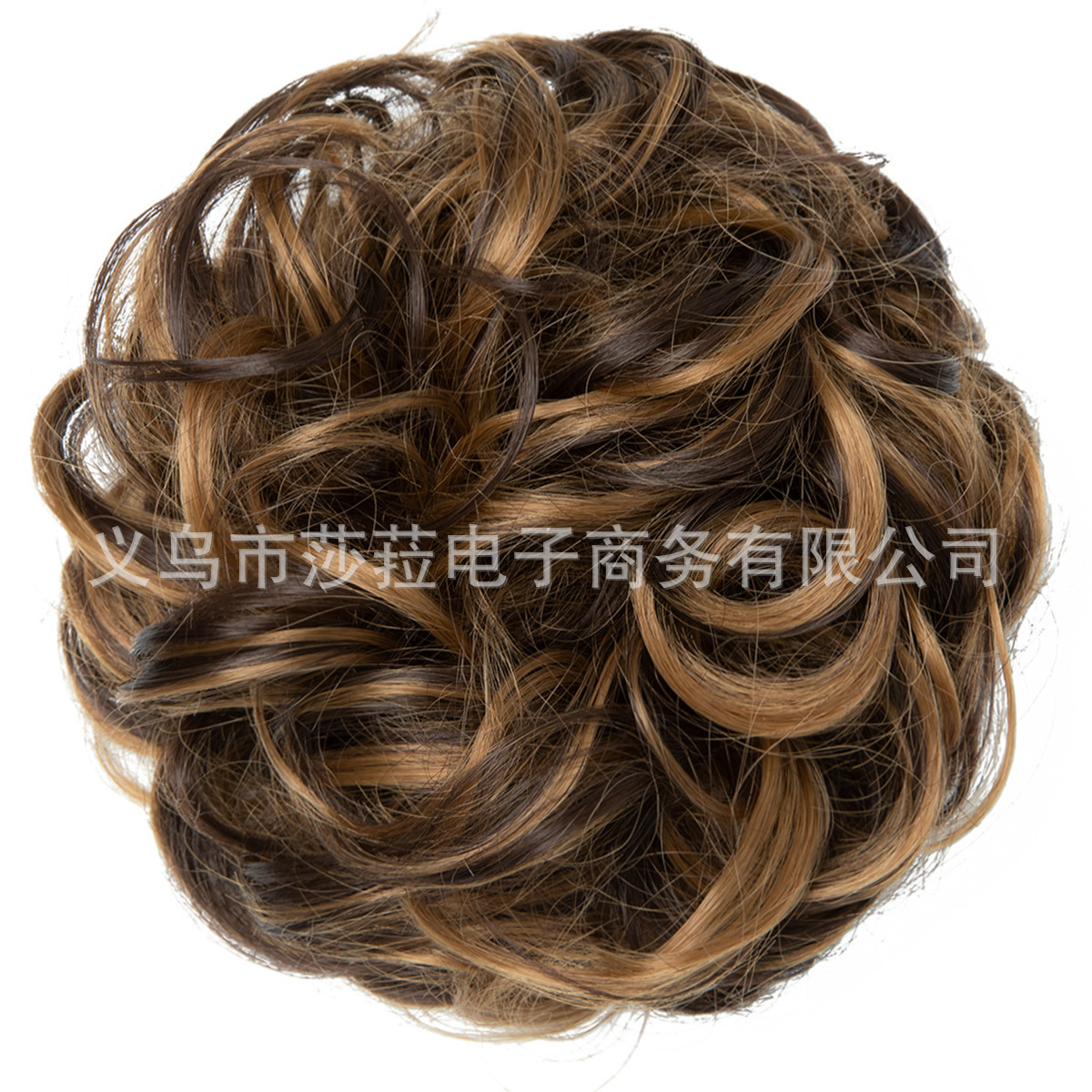 Moño de Cabello Sintético para Mujer de Fibra de Alta Temperatura, Efecto Natural
