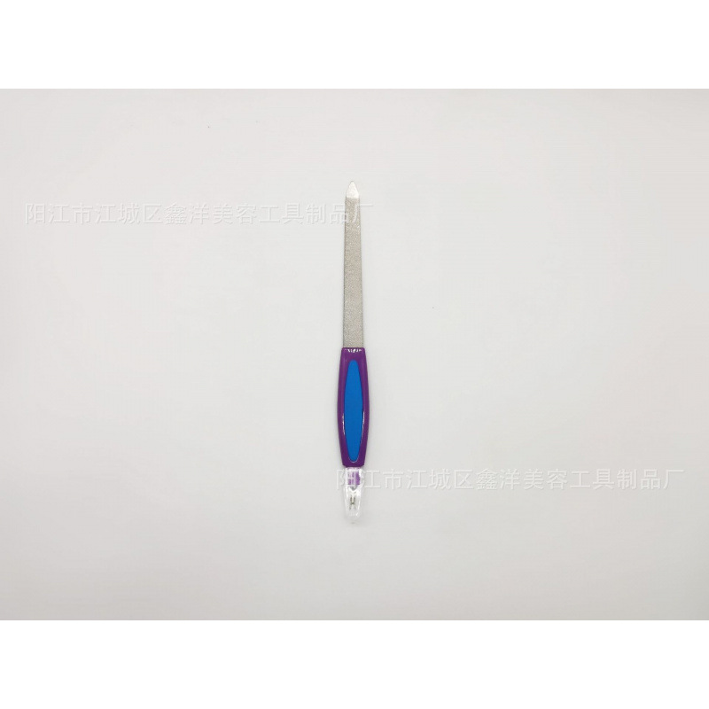 Archivo de uñas de dos cabezas herramientas de manicure de acero inoxidable archivo de uñas de fricción de uñas archivos de manicure al por mayor