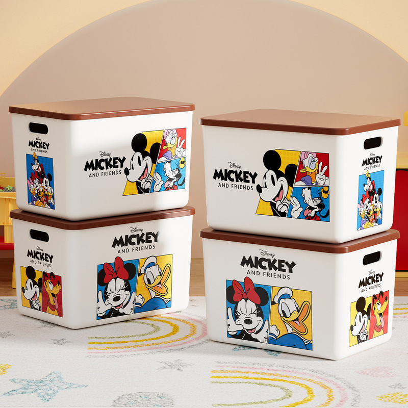 Disney Toy Storage Box Organizer Disney Children's Large-Capacity Rectangular Storage Snack Basket with Lid Disney Toy Storage Box Organizer Disney Children's Large-Capacity Rectangular Storage Snack Basket with Lid