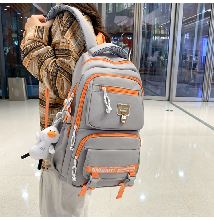 Exquisite schoolbag, large-capacity lightweight backpack for both men and women, backpack for 2024 junior high school, senior high school and college students, for commuting undefined