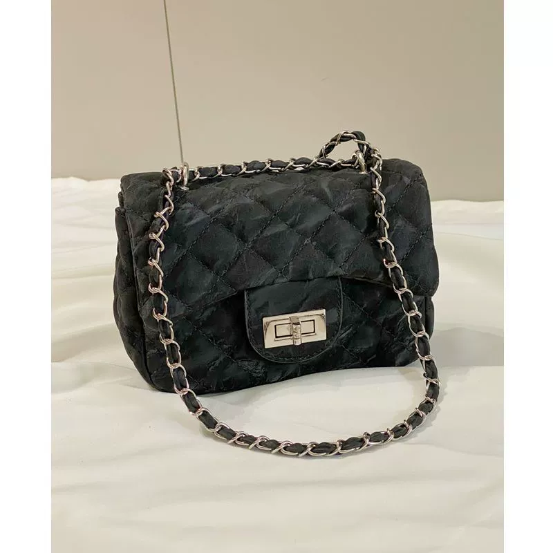 Цепь, сумка через плечо, ретро сумка через одно плечо, цепная сумка, стиль Chanel