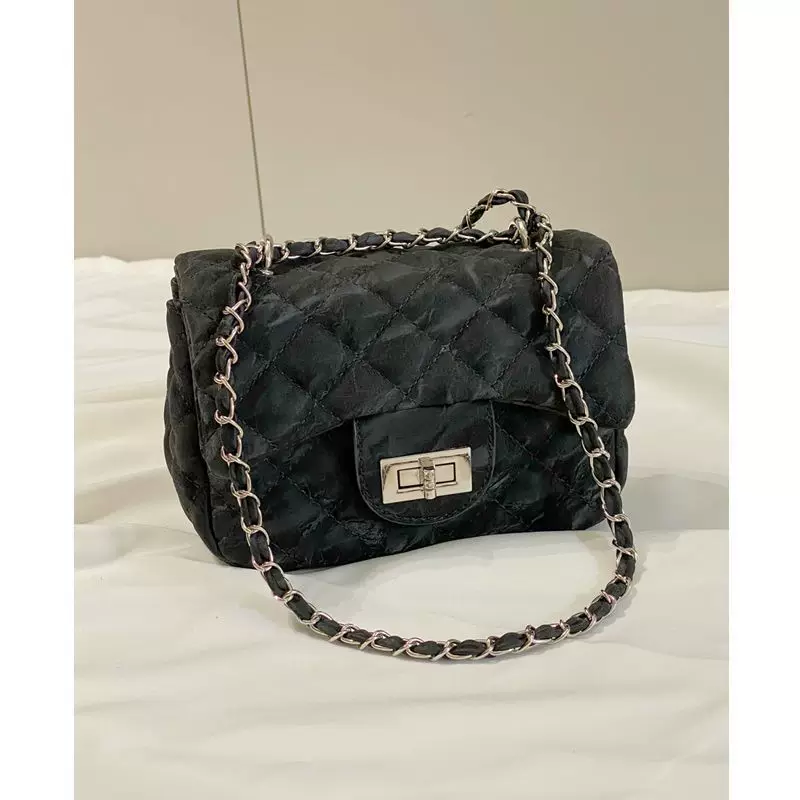Цепь, сумка через плечо, ретро сумка через одно плечо, цепная сумка, стиль Chanel