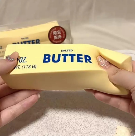 Extra-Large Butter Stick Slow Rebound Soft Stress-Relief Toy for Office Workers, Realistic Food Model Extra-Large Butter Stick Slow Rebound Soft Stress-Relief Toy for Office Workers, Realistic Food Model