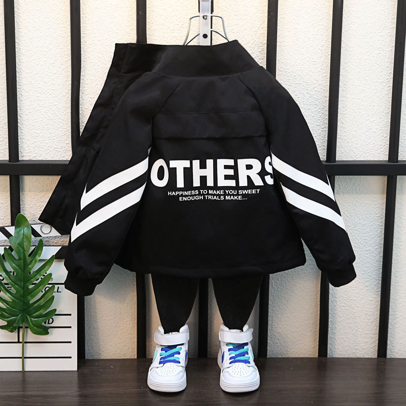 Boys' Spring and Autumn Jacket 2025, Big Kids' Casual Stylish Children's Clothing, Korean Style Short Long-Sleeve Jacket Boys' Spring and Autumn Jacket 2025, Big Kids' Casual Stylish Children's Clothing, Korean Style Short Long-Sleeve Jacket