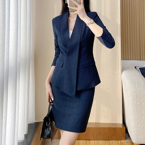 Suit suit for women, spring and autumn design, temperament, jewelry store front desk sales work clothes, professional formal suit jacket