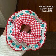 小清新泡芙大肠发圈高颜值简约发圈皮筋女发饰义乌小商品论斤批发