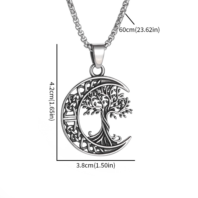 Pendant Necklace Classification 1 Piece Quantity Hip-Hop Retro Solid Color Titanium Steel Plating Men's Pendant Necklace