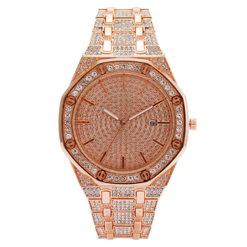 Fashionable calendar, swiss watch, women's watch, city style, diamond encrusted, Physicals, wholesale