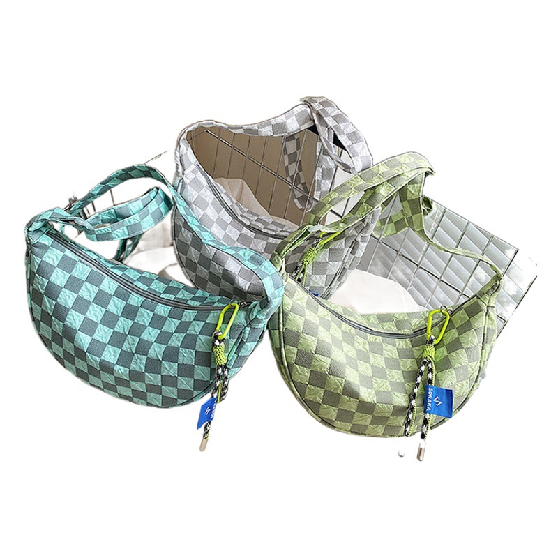 Venta al por mayor verano casual bolsa de lona de gran capacidad crossbody dumpling bolsa de textura nicho bolso femenino 2023 nuevo bolso