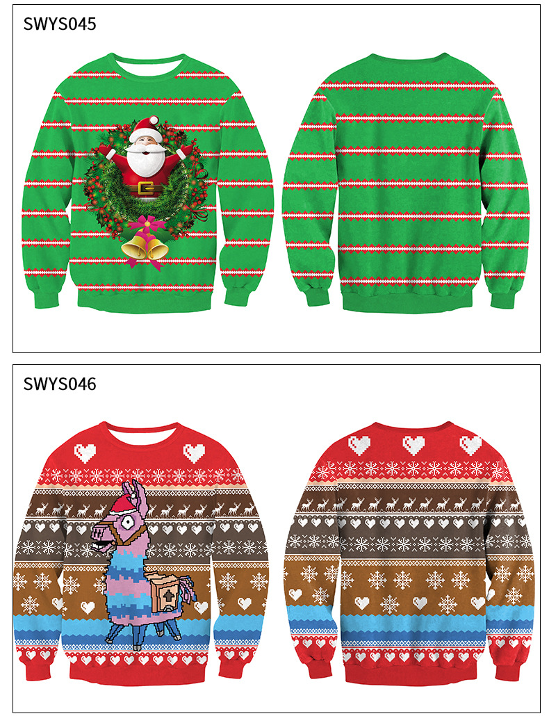 2023 New 3D Digital Print Pullover Sweater SWYS_voghion.com