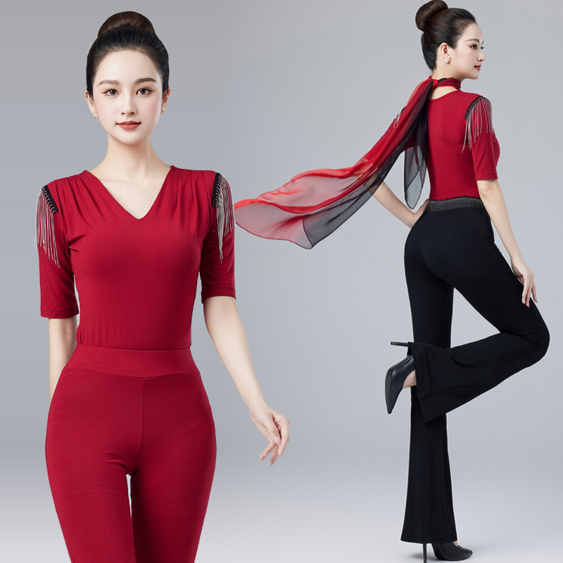 Body Suit Dance Catwalk Model Ballet Practice Training Suit Classy Instructor Training Etiquette Modal Performance Suit