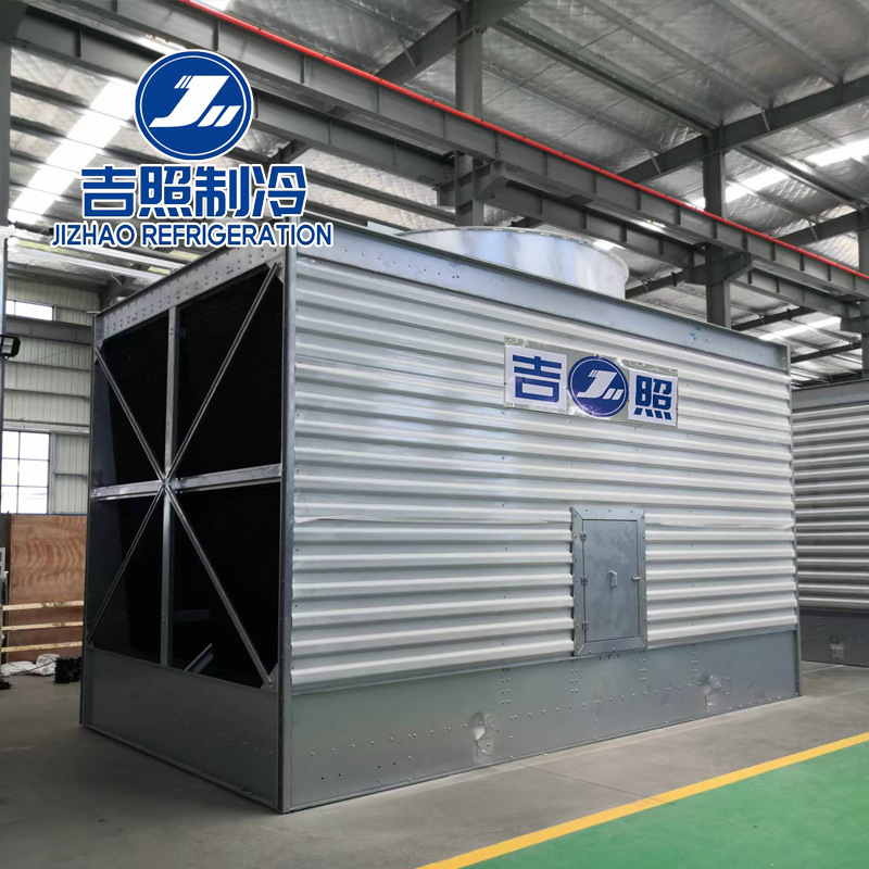 空调制冷机组配套横流低噪静音型方形冷却塔全钢半钢横流冷水塔