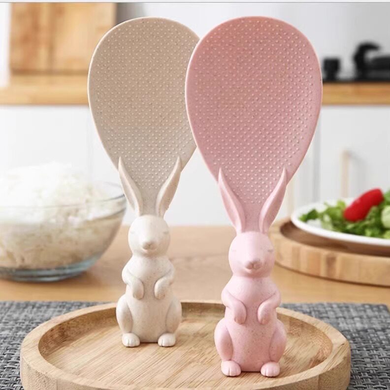 Ustensiles de cuisine antiadhésifs, créatifs et mignons, cocotte, pelle, cuillère à riz de service_voghion.com