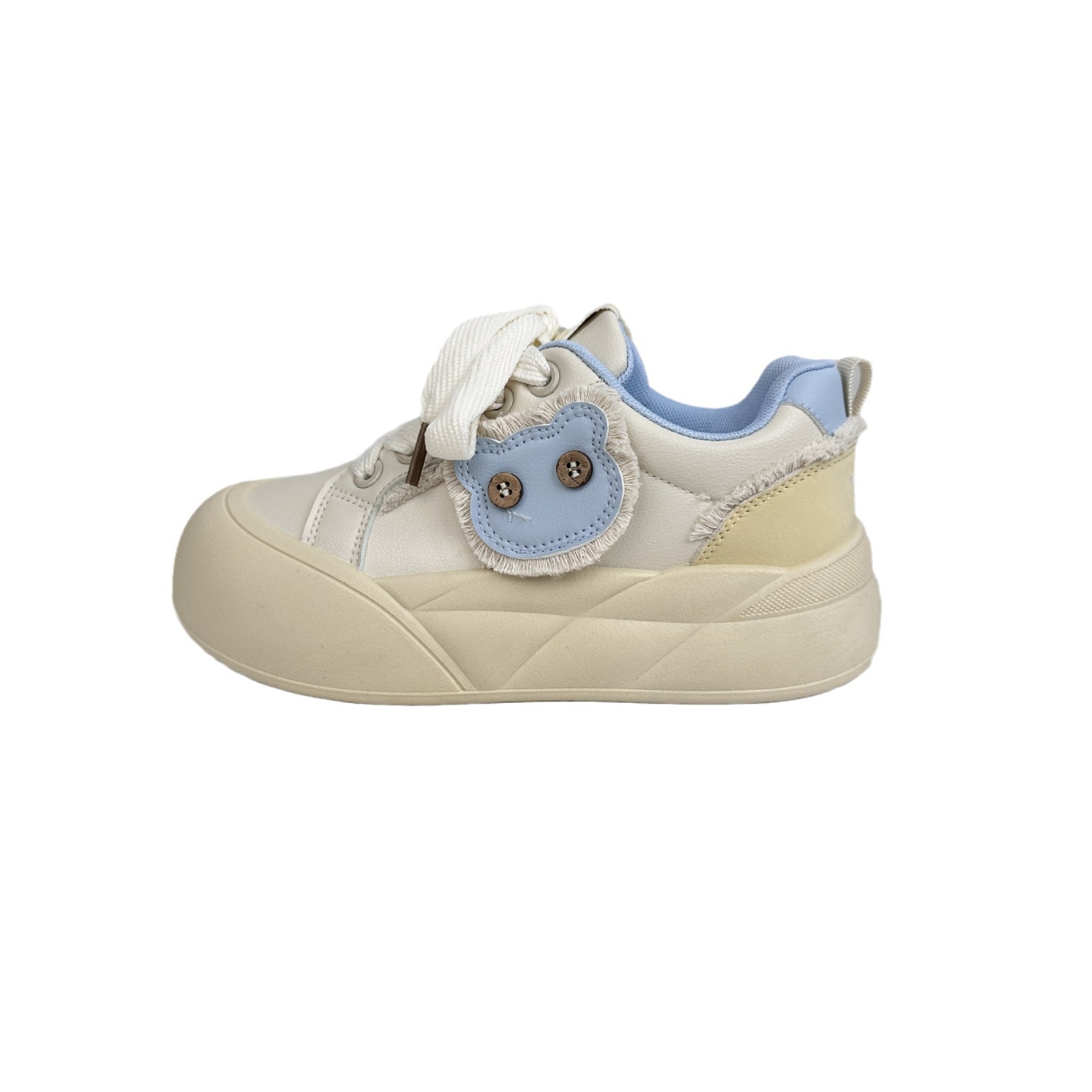 Yuanbo primavera de zapatos de skate de estudiantes de suela gruesa zapatos casuales para mujeres versátiles 2025 nuevos zapatos coreanos