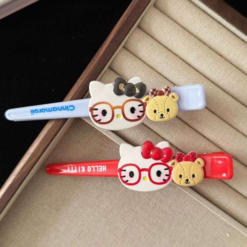 可爱猫咪小熊大号鸭嘴夹发夹日系甜美风少女鸭嘴夹发卡发饰批发新|undefined