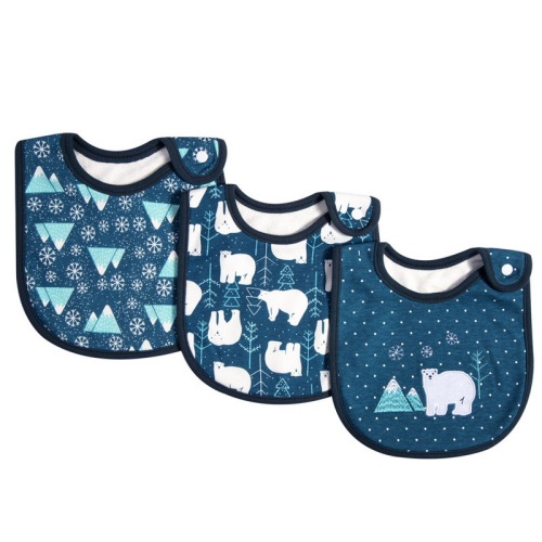 Baby bibs cross-border wholesale cartoon hidden buckle washable pure cotton newborn milk barrier saliva napkin baby eating bib