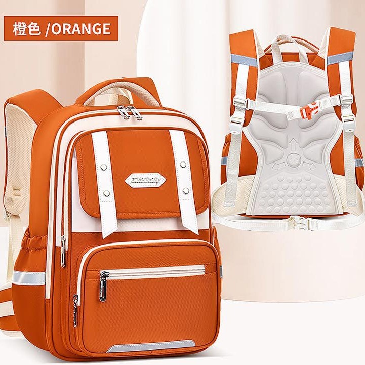 Sésamo bebé nuevo estilo estilo británico protección de cintura escuela primaria mochila escolar para hombres y mujeres 1-3-6 años mochila escolar para niños