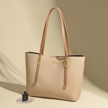 双箭头单肩包女2025新款手提包大容量纯色简约百搭轻奢女士托特包