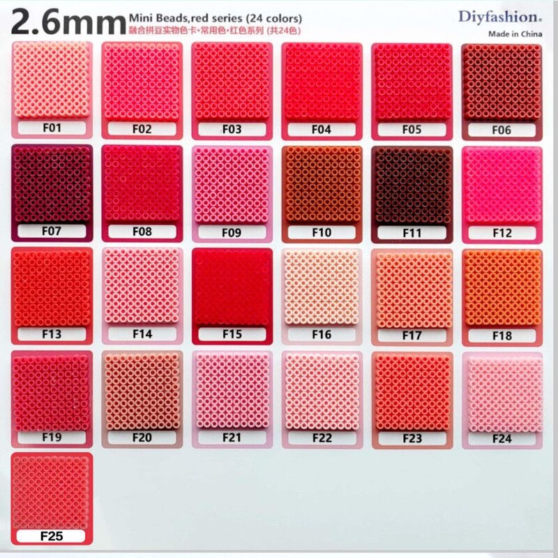 Factory direct sale 2.6mm bead refill pack F series 25-color full range bead refill pack wholesale for DIY crafts Factory direct sale 2.6mm bead refill pack F series 25-color full range bead refill pack wholesale for DIY crafts