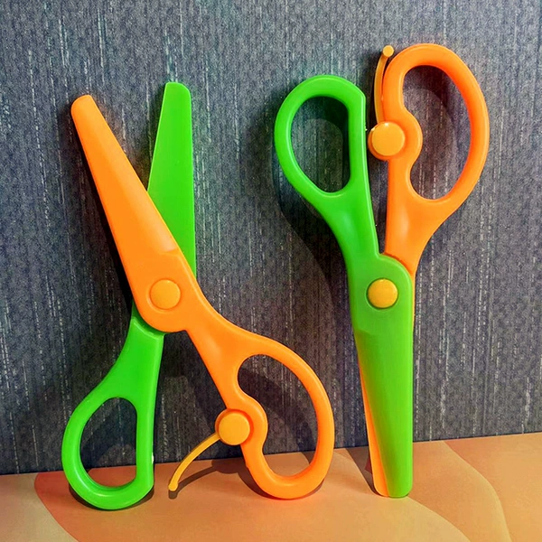Orange -green scissors