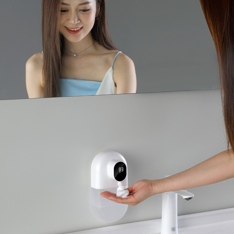 新型USB自動携帯電話防水石鹸ディスペンサー泡感応スマート壁掛け式石鹸ディスペンサー小型卸売り|undefined