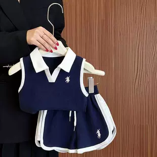 Комплект из 2 предметов: поло и шорты для девочек лето