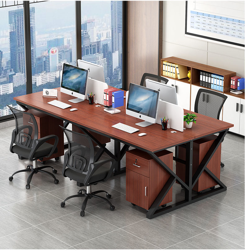 Wholesale of Star staff office desks, desks and chairs, four-person, six-person, double-person, single-person booths, workstations, and computer desks pic 19