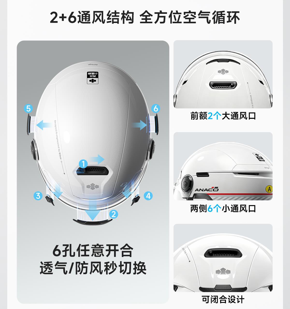 Two Little Bees 3C Certified Electric Motorcycle Safety Helmet for Men and Women, Summer Sun Protection Half Helmet, Suitable for All Seasons