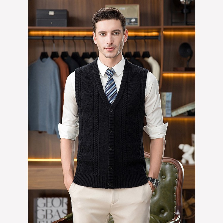 Woolen men's demi-season solid color jacket
