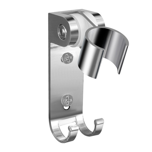 Space aluminum shower head bracket water heater hose fixed seat with hook adjustable shower head seat