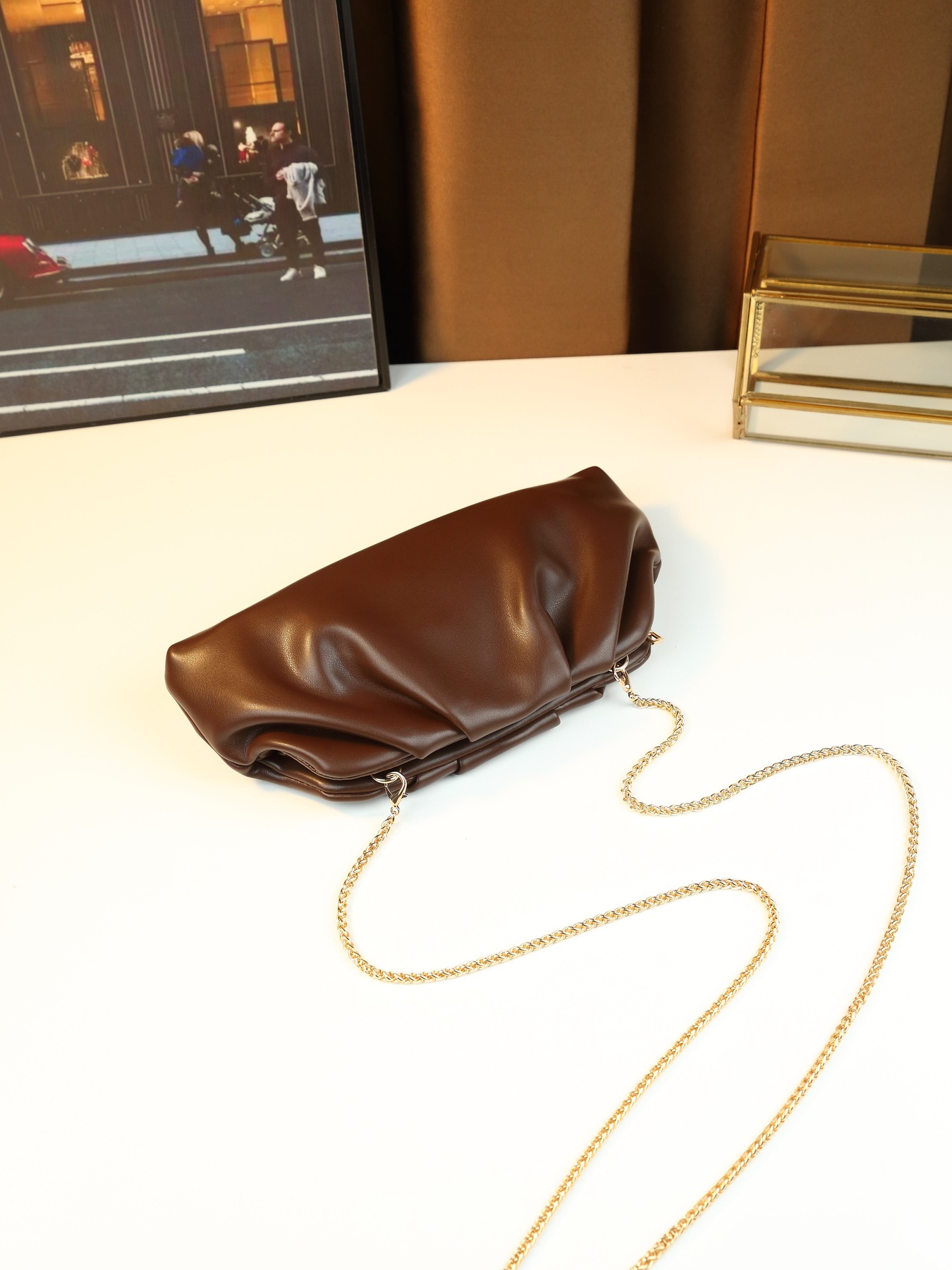 Borsa a nuvola plissettata donna borsa a tracolla versatile_voghion.com