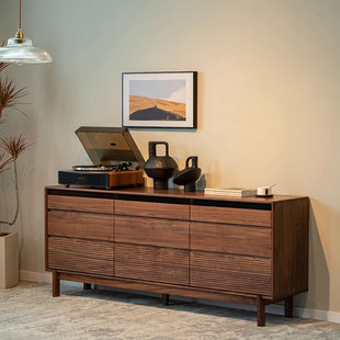 North American Black Walnut Wooden Bucket Cabinet Bedroom Locker Wall Storage Cabinet Side Cabinet Solid Wood Bucket Cabinet Entrance Cabinet Floor Cabinet