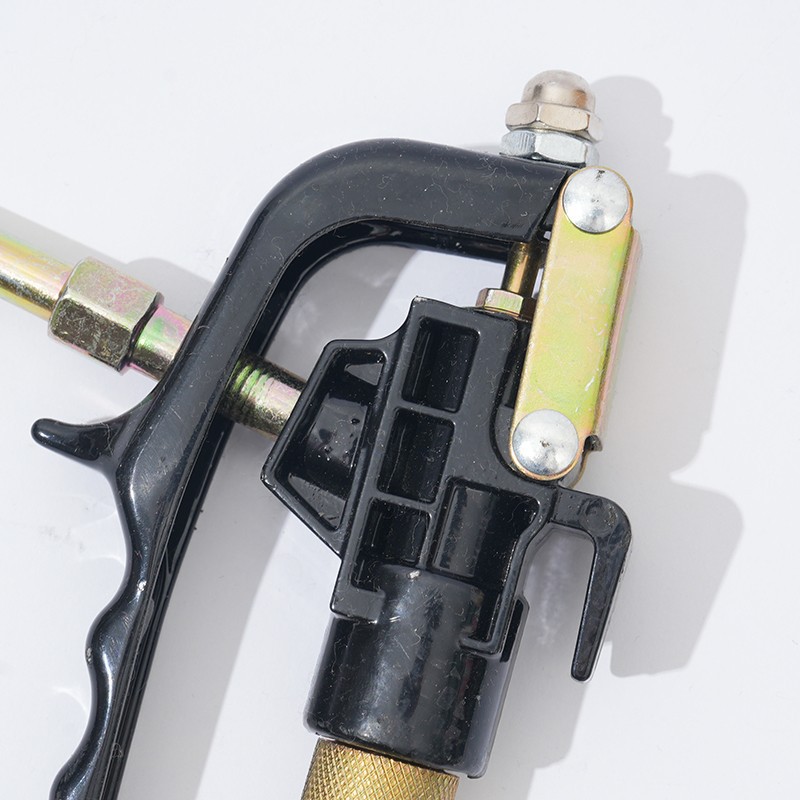 气动高压万向黄油枪头 升级气动黄油机用枪 铝万向粗细扣黄油枪