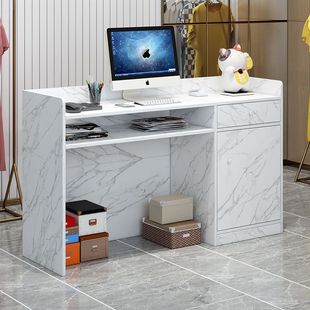 Cashier Shop Small Counter Bar Modern Front Desk Reception Desk Hotel Hair Salon Cashier Table