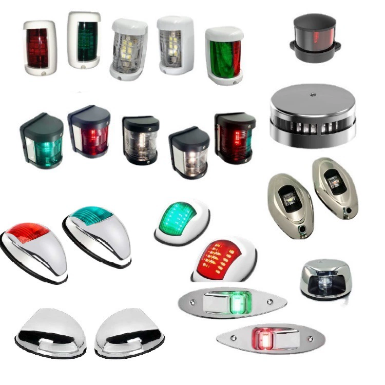 Все виды левый красный правый зеленый лодка боковой свет яхта свет парусное шоу яхта лодка свет нержавеющая сталь яхта навигационный свет