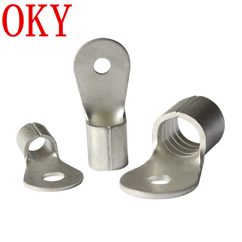 OKY端子铜鼻RNB100-16圆形裸端头RNB80/6/8/10/12/14接线鼻RNB60