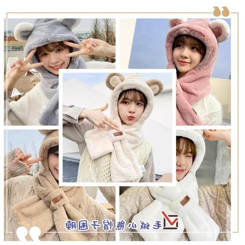 Outdoor wind cold winter hat scarf gloves three-piece cycling triad warm scarf wholesale