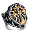 Fashionable retro ring, accessory stainless steel, European style, wish, wholesale