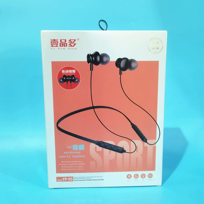 Трансграничная Шея-подвесная Bluetooth-гарнитура бинауральный спортивный бег на шее-подвесной мобильный телефон беспроводной истинный трехмерный наушник-вкладыш