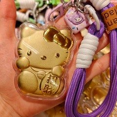 含金足金20mg招财kt创意挂饰爆款卡通批发手机挂钥匙扣车挂labubu